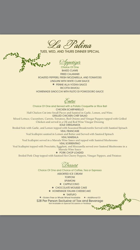 La Palina Menu image 2